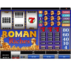 ลุ้นรวยเกมสล็อต Roman Riches สมัครเล่นพนันออนไลน์